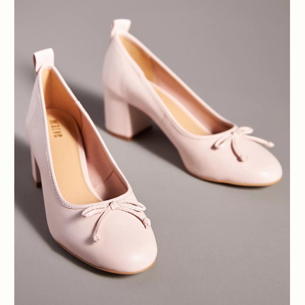 NEW Maeve Heeled Ballet Pumps